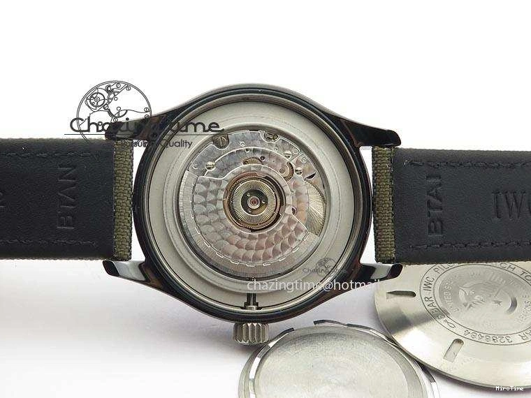 MIROTIME 0208 SunProtective MARK XVII IW324702 Real Ceramic MK Best Edition Green Dial On Green Nylon Strap A 7288